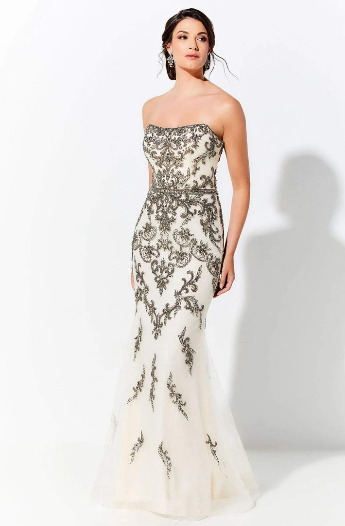 Ivonne D By Mon Cheri - 120D06 Strapless Straight Across Long Dress Ivonne D For Mon Cheri 11 Ivonne D By Mon Cheri - 120D06 Strapless Straight Across Long Dress Ivonne D For Mon Cheri