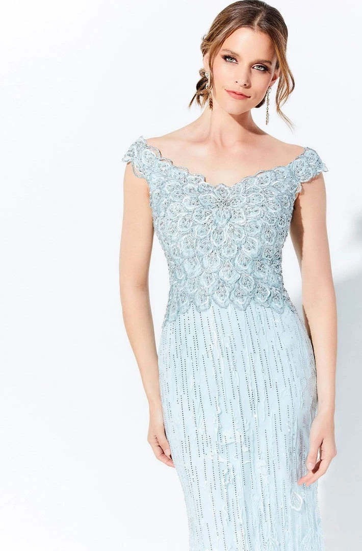 Ivonne D For Mon Cheri Ivonne D By Mon Cheri - 120D09 Lace Embroidered Off-Shoulder Dress 5 Ivonne D For Mon Cheri Ivonne D By Mon Cheri - 120D09 Lace Embroidered Off-Shoulder Dress