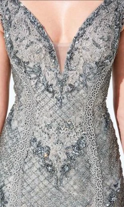 Ivonne D By Mon Cheri - 220D27 Beaded Sheath Gown Ivonne D For Mon Cheri