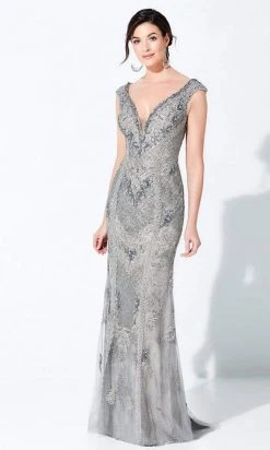 Ivonne D By Mon Cheri - 220D27 Beaded Sheath Gown Ivonne D For Mon Cheri