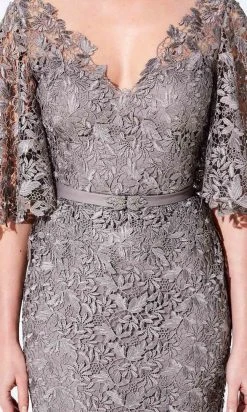 Ivonne D By Mon Cheri - 220D29 Lace V-Neck Dress 9 Ivonne D By Mon Cheri - 220D29 Lace V-Neck Dress