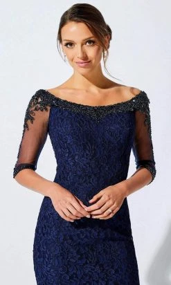 Ivonne D By Mon Cheri - Bateau Trumpet Evening Dress