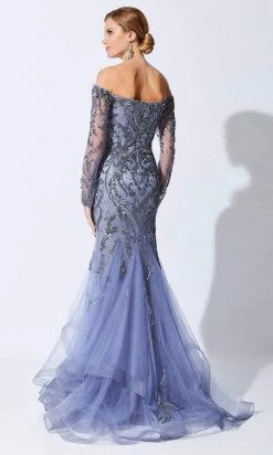 Ivonne D For Mon Cheri Ivonne D By Mon Cheri - Off Shoulder Trumpet Evening Dress 6 Ivonne D For Mon Cheri Ivonne D By Mon Cheri - Off Shoulder Trumpet Evening Dress