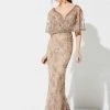 Ivonne D For Mon Cheri - 219D72 Embroidered Kimono Sleeve Lace Gown