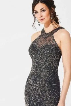 Ivonne D For Mon Cheri - 219D74 Bedazzled Halter Dress With Train 8 Ivonne D For Mon Cheri - 219D74 Bedazzled Halter Dress With Train