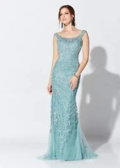 Ivonne D For Mon Cheri - Embroidered Scoop Gown 119D51