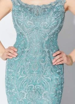 Ivonne D For Mon Cheri - Embroidered Scoop Gown 119D51