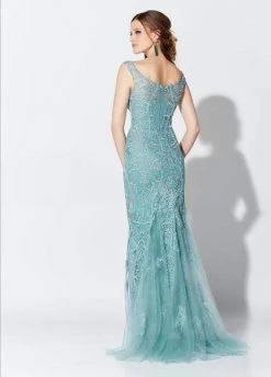 Ivonne D For Mon Cheri - Embroidered Scoop Gown 119D51