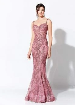 Ivonne D For Mon Cheri - Lace Corset Mermaid Gown 119D41