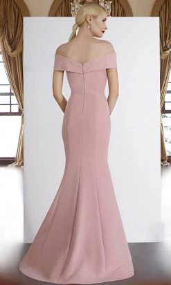 Janique - 1936 Off Shoulder Ruffled Accent Mermaid Gown In Teal 15 Janique - 1936 Off Shoulder Ruffled Accent Mermaid Gown In Teal