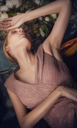 Janique 210622 - Cap Sleeve V-neck Evening Dress 10 Janique 210622 - Cap Sleeve V-neck Evening Dress