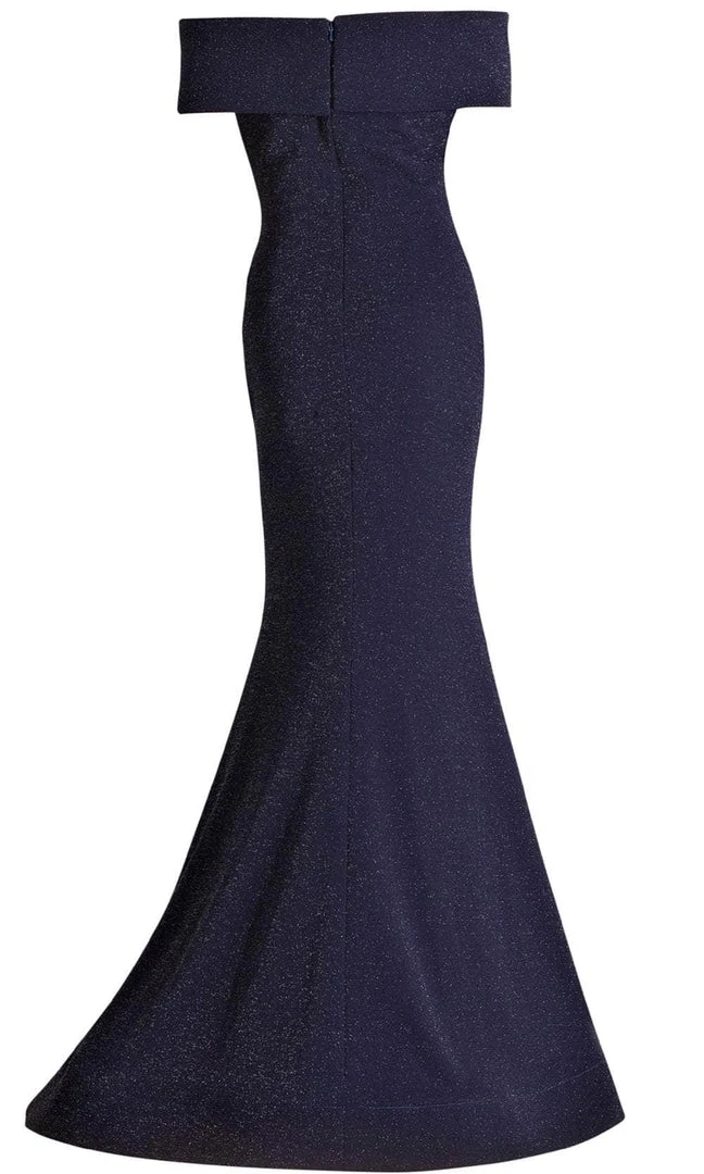 Janique - 2933 Off Shoulder Glitter Mermaid Gown 6 Janique - 2933 Off Shoulder Glitter Mermaid Gown