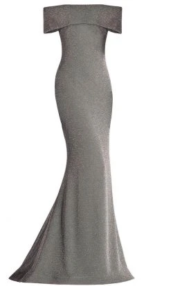 Janique - 2933 Off Shoulder Glitter Mermaid Gown 16 Janique - 2933 Off Shoulder Glitter Mermaid Gown