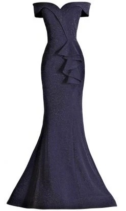 Janique - 2936 Shimmer Off Shoulder V Neck Trumpet Gown 22 Janique - 2936 Shimmer Off Shoulder V Neck Trumpet Gown