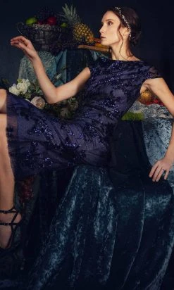 Janique 73122 - Cap Sleeve Bateau Neckline Formal Dress 7 Janique 73122 - Cap Sleeve Bateau Neckline Formal Dress