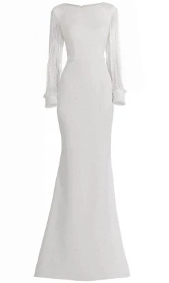 Janique BSH-001 - Long Sleeves Bateau Neck Formal Dress 15 Janique BSH-001 - Long Sleeves Bateau Neck Formal Dress