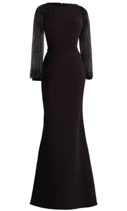 Janique BSH-001 - Long Sleeves Bateau Neck Formal Dress 20 Janique BSH-001 - Long Sleeves Bateau Neck Formal Dress