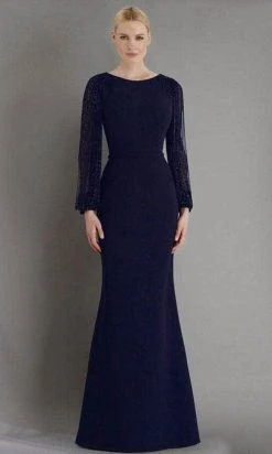 Janique BSH-001 - Long Sleeves Bateau Neck Formal Dress 21 Janique BSH-001 - Long Sleeves Bateau Neck Formal Dress