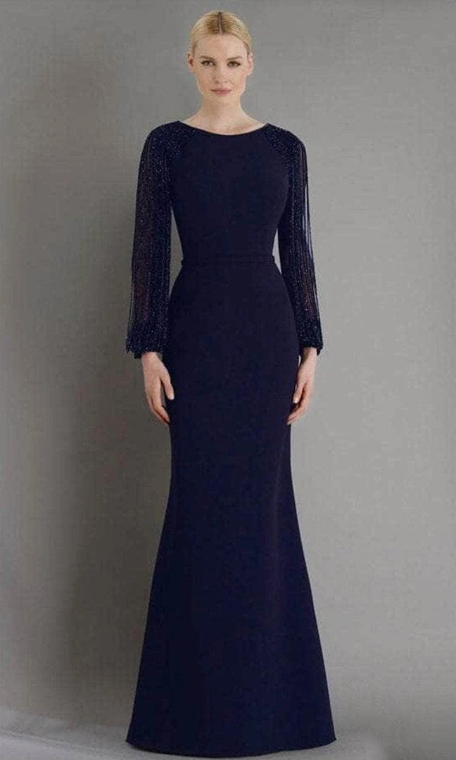 Janique BSH-001 - Long Sleeves Bateau Neck Formal Dress 12 Janique BSH-001 - Long Sleeves Bateau Neck Formal Dress