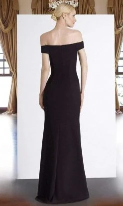 Janique - C1870 Ruffled Off-Shoulder Sheath Dress In Red 15 Janique - C1870 Ruffled Off-Shoulder Sheath Dress In Red