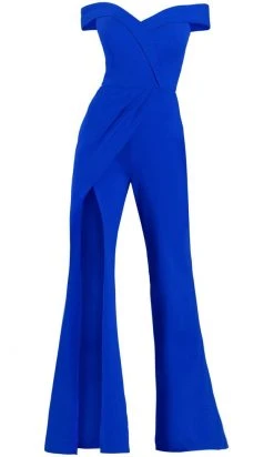 Janique - K6594 Off Shoulder Jumpsuit