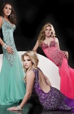 Jasz Couture - 4614 Dress In Fuschia