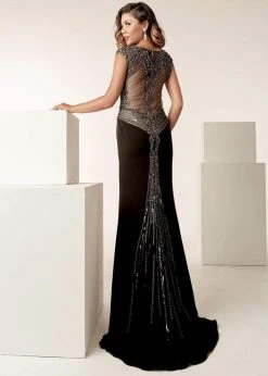 Jasz Couture - 6248 Embellished Scoop Neck Fitted Gown