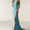 Jasz Couture - 6291 Fitted Halter Gown With Slit 2 Jasz Couture - 6291 Fitted Halter Gown With Slit
