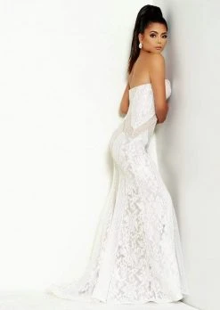 Jasz Couture - 6478 Beaded Lace Deep Sweetheart Trumpet Dress 6 Jasz Couture - 6478 Beaded Lace Deep Sweetheart Trumpet Dress