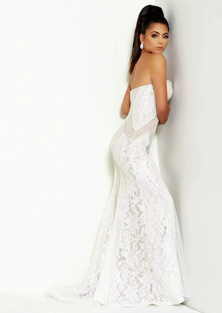 Jasz Couture - 6478 Beaded Lace Deep Sweetheart Trumpet Dress 4 Jasz Couture - 6478 Beaded Lace Deep Sweetheart Trumpet Dress