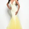 Jasz Couture - 7069 Beaded Lace Trumpet Evening Dress