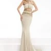 Jasz Couture - Bejeweled Halter Neck Dress 5923