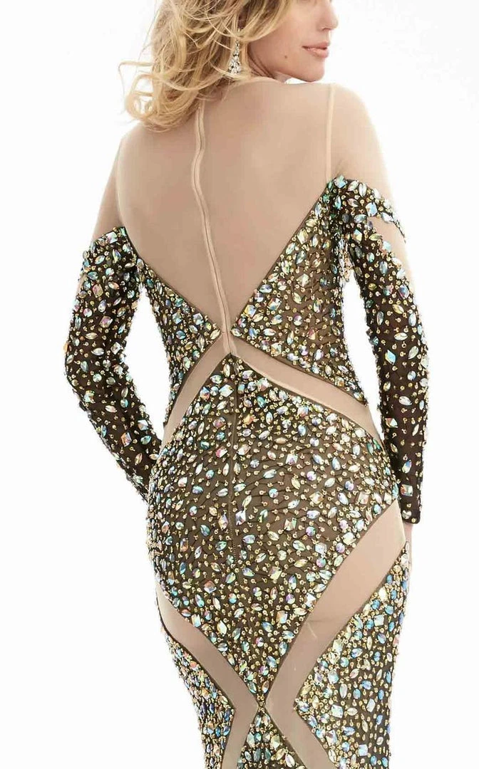 Jasz Couture - Rhinestone-accented Sheath Dress 5906 6 Jasz Couture - Rhinestone-accented Sheath Dress 5906