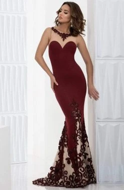 Jasz Couture - Sleeveless Embroidered Long Gown 5613