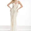 Jasz Couture - Textured Cutout Gown 5902 2 Jasz Couture - Textured Cutout Gown 5902