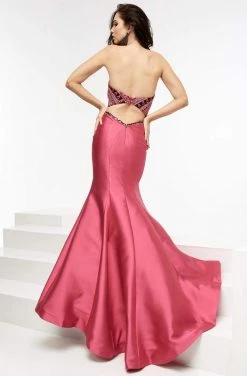Jasz Couture - Two-Piece Strapless Mermaid Gown 6082