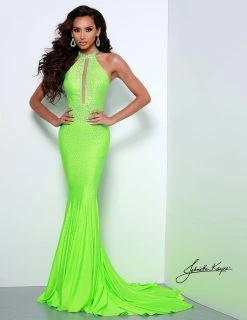 Johnathan Kayne - 2037 Jewel-Studded Illusion Plunge Halter Gown 21 Johnathan Kayne - 2037 Jewel-Studded Illusion Plunge Halter Gown