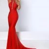 Johnathan Kayne - 2037 Jewel-Studded Illusion Plunge Halter Gown 1 Johnathan Kayne - 2037 Jewel-Studded Illusion Plunge Halter Gown