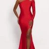 Johnathan Kayne - 2224 Jeweled One Shoulder High Slit Evening Gown 2 Johnathan Kayne - 2224 Jeweled One Shoulder High Slit Evening Gown