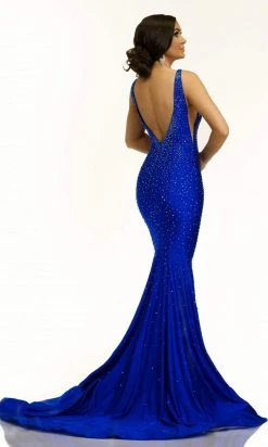 Johnathan Kayne - 2305 V-Neck Trumpet Evening Dress 12 Johnathan Kayne - 2305 V-Neck Trumpet Evening Dress