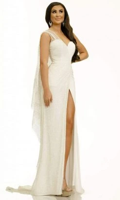 Johnathan Kayne - 2309 Asymmetrical Sheath Evening Dress