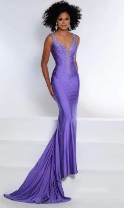 Johnathan Kayne - 2445 Beaded Plunging Sweetheart Gown