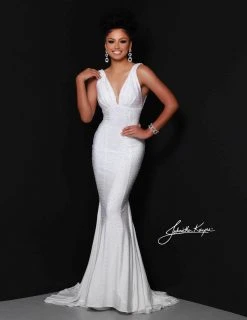 Johnathan Kayne - 9213 Crystal Studded Empire Waist Fitted Mermaid Gown 13 Johnathan Kayne - 9213 Crystal Studded Empire Waist Fitted Mermaid Gown