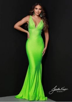 Johnathan Kayne - 9213 Crystal Studded Empire Waist Fitted Mermaid Gown 12 Johnathan Kayne - 9213 Crystal Studded Empire Waist Fitted Mermaid Gown