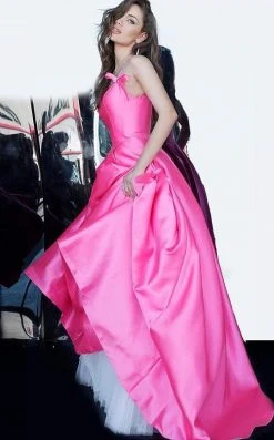 Jovani - 00199 Embellished Scoop Mikado Ballgown