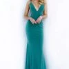 Jovani - 00512 Fitted Strappy Back Prom Dress With Train