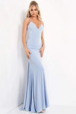 Jovani - 00625 Embellished Deep V-neck Trumpet Dress 13 Jovani - 00625 Embellished Deep V-neck Trumpet Dress