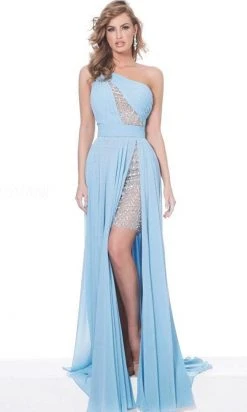 Jovani 02114 - Asymmetric Long Dress
