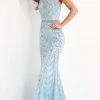 Jovani - 02336 Embellished Scoop Neck Trumpet Dress