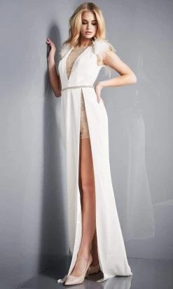 Jovani - 02833 Embellished High Neck Sheath Dress 7 Jovani - 02833 Embellished High Neck Sheath Dress